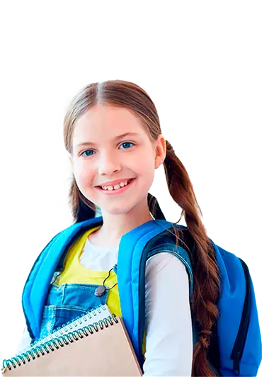 Aluna sorridente - Escola Versa